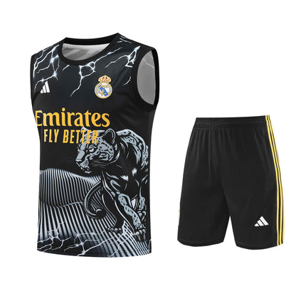 Real Madrid 2024/25 Training Vest Tracksuit (white panther)
