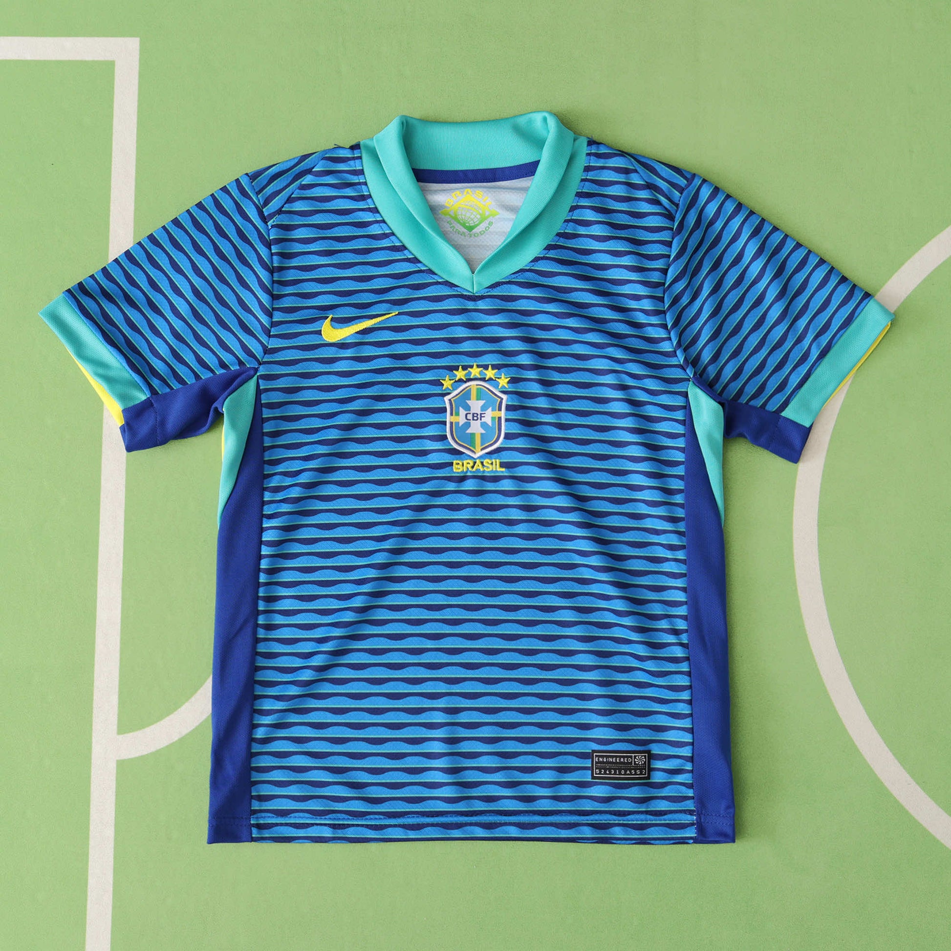 Brazil 2024/25 Away Kit - Fan Edition (Kids) - The Jersey Vault