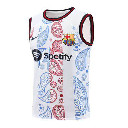 FC. Barcelona 2024/25 Training Vest Tracksuit (white 2)