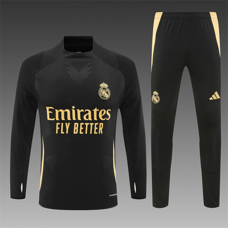Real Madrid 2024/25 Training Tracksuit (Black)