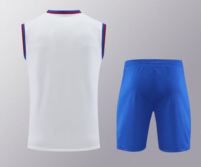 FC. Barcelona 2024/25 Training Vest Tracksuit (white )