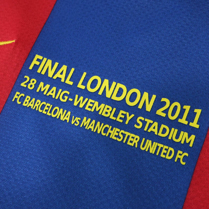 FC Barcelona 2010/11 Longsleeved Home Jersey - Retro Edition