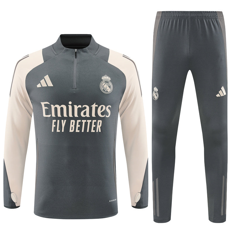 Real Madrid 2024/25 Training Tracksuit (Grey)