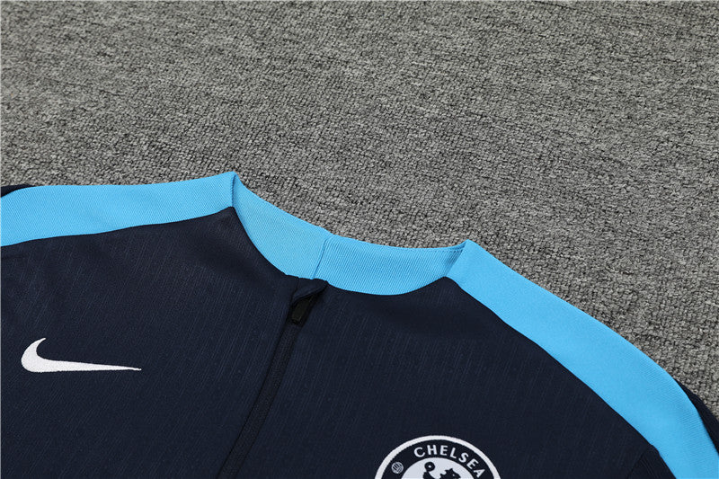 Chelsea 2024/25 Training Tracksuit (Black Blue)