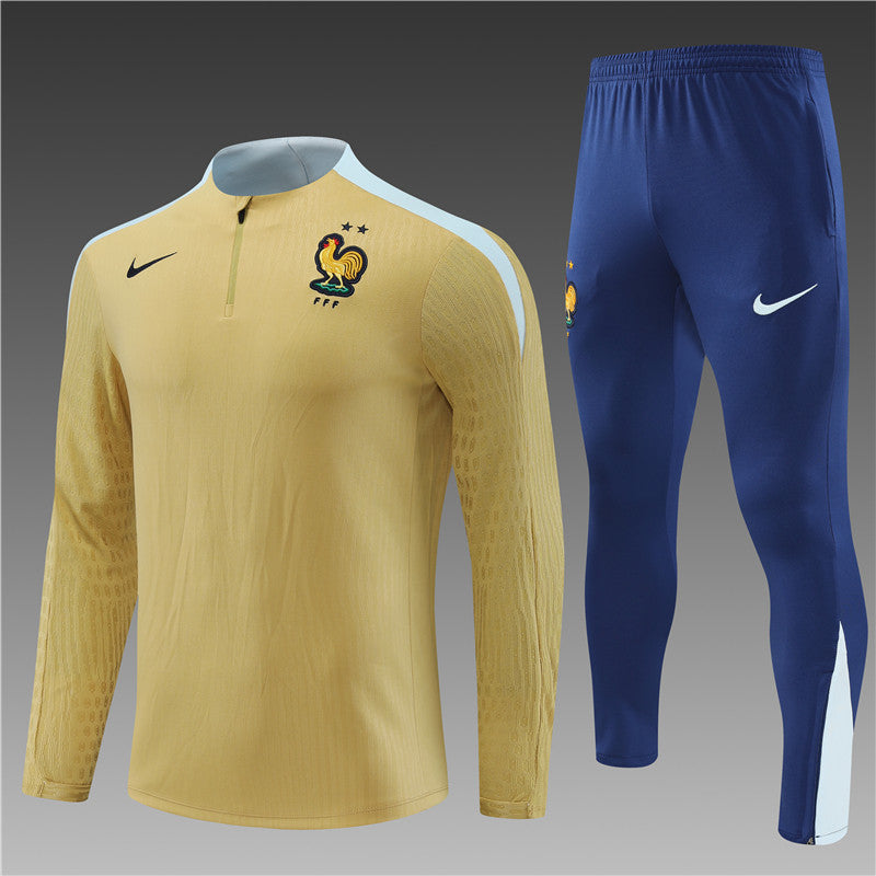 France 2024/25 Training Tracksuit (Gold)
