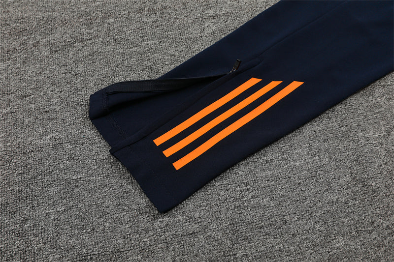 Real Madrid 2024/25 Training Tracksuit (White + Orange #5)