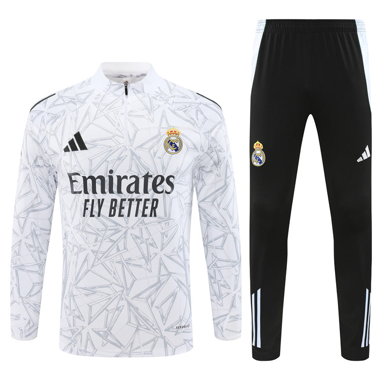 Real Madrid 2024/25 Training Tracksuit (White)