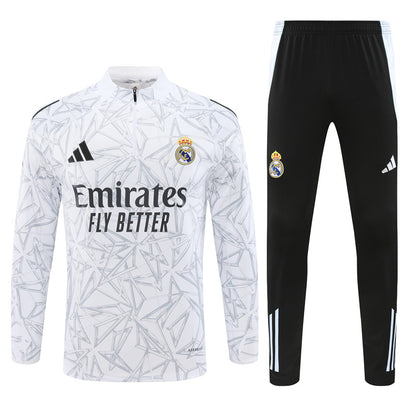 Real Madrid 2024/25 Training Tracksuit (White)