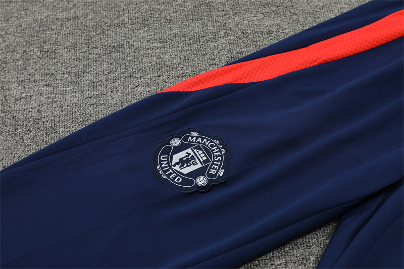 Manchester United 2024/25 Training Tracksuit (Navy and Red)