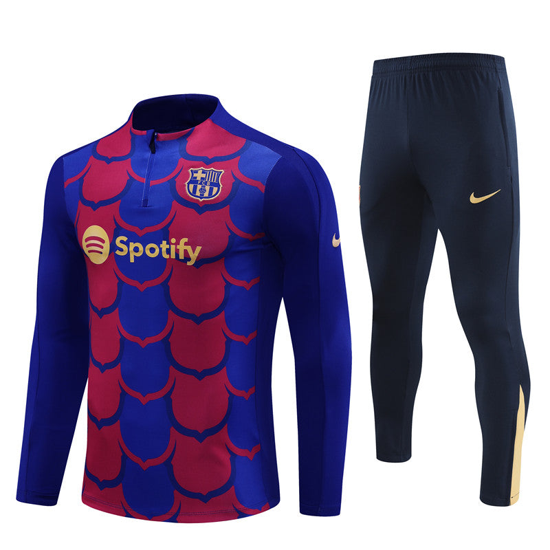 Barcelona 2024/25 Training Tracksuit (Red Blue)