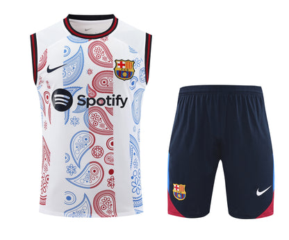 FC. Barcelona 2024/25 Training Vest Tracksuit (white 2)