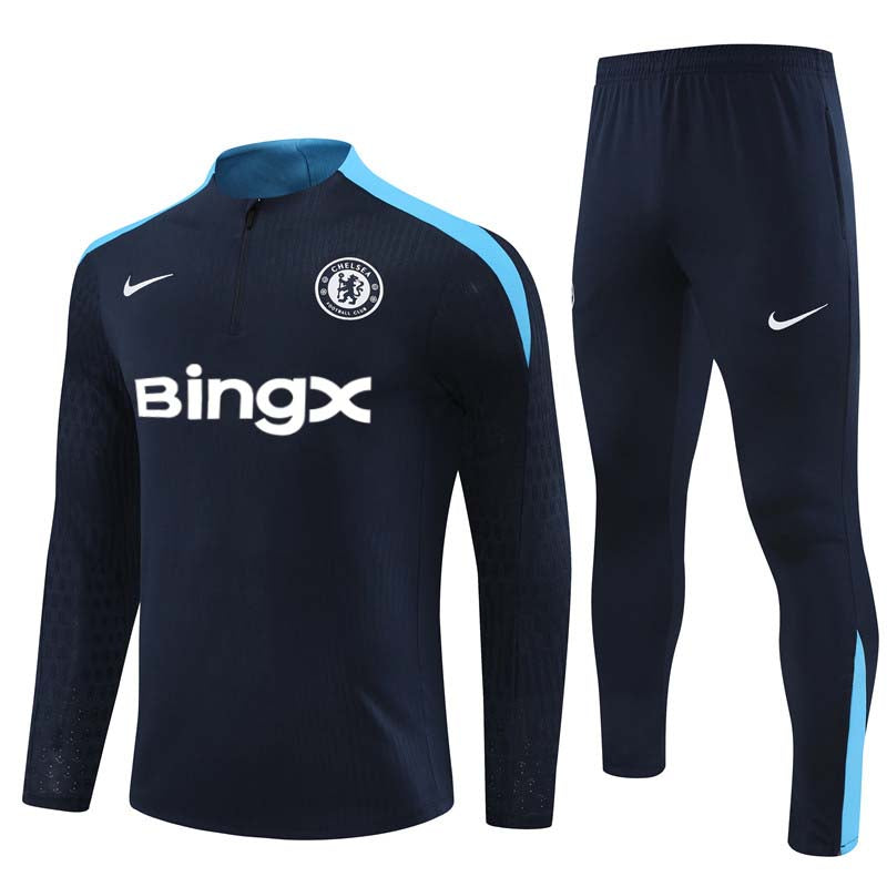 Chelsea 2024/25 Training Tracksuit (Black Blue)