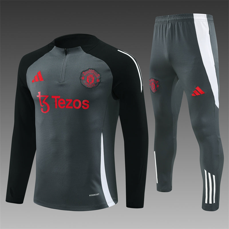 Manchester United 2024/25 Training Tracksuit (Grey)