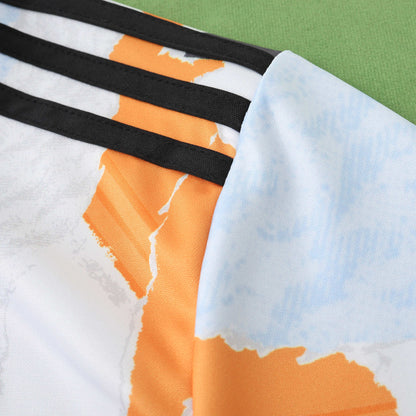 Real Madrid 2024/25 Training Tracksuit (White + Orange)