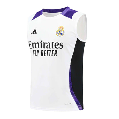 Real Madrid 2024/25 Training Vest Tracksuit (White)
