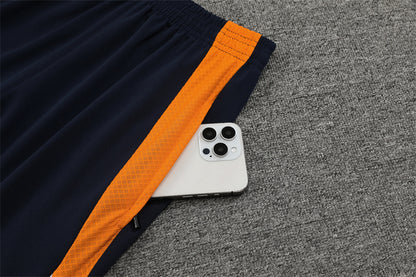 Real Madrid 2024/25 Training Tracksuit (White + Orange #7)