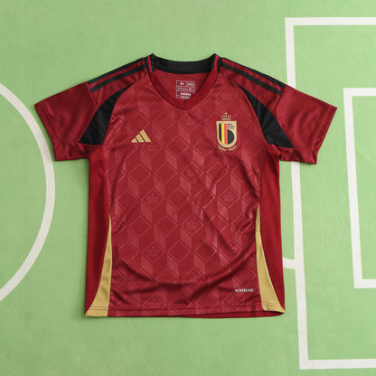 Belgium 2024/25 Home Kit - Fan Edition (Kids) - The Jersey Vault