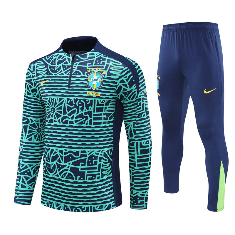 Brazil 2024/25 Training Tracksuit (Lake Blue)