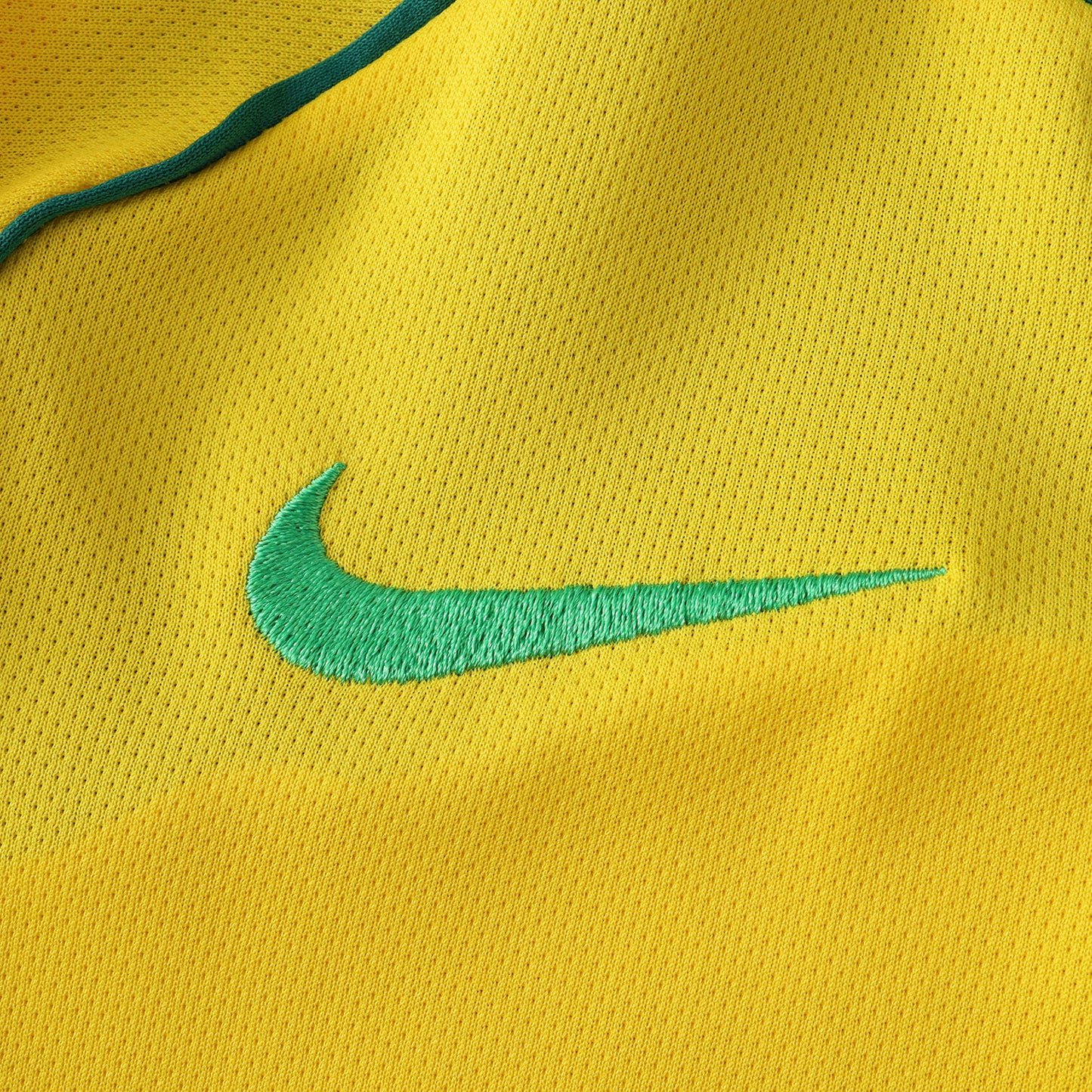 Brazil 2003/04 Home Kit- Retro Edition (Kids) - The Jersey Vault