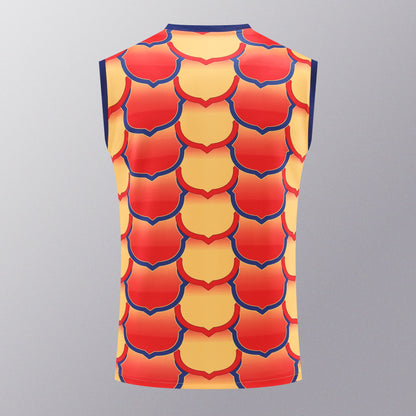 FC. Barcelona 2024/25 Training Vest Tracksuit (orange 2)