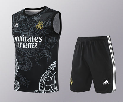 Real Madrid 2024/25 Training Vest Tracksuit (black dragon)