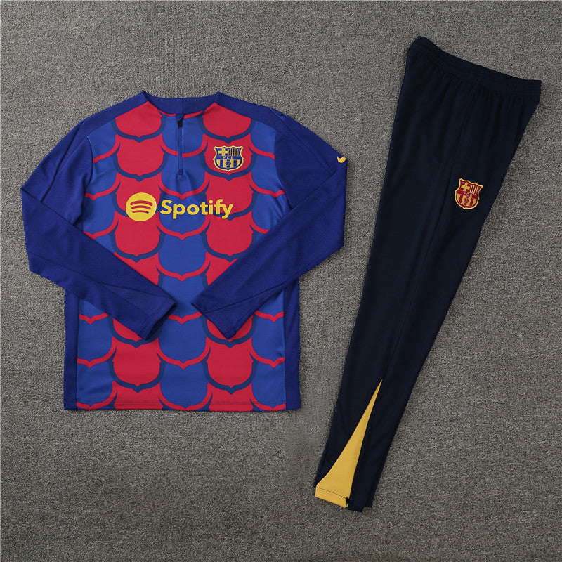 Barcelona 2024/25 Training Tracksuit (Red Blue)