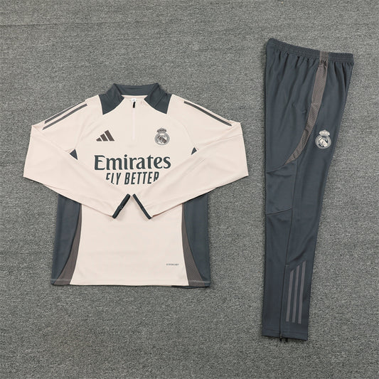 Real Madrid 2024/25 Training Tracksuit (Cream#2)