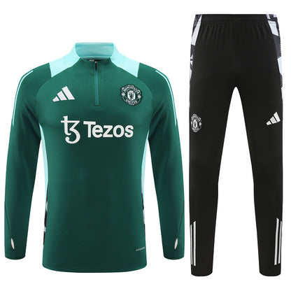Manchester United 2024/25 Training Tracksuit (Green)