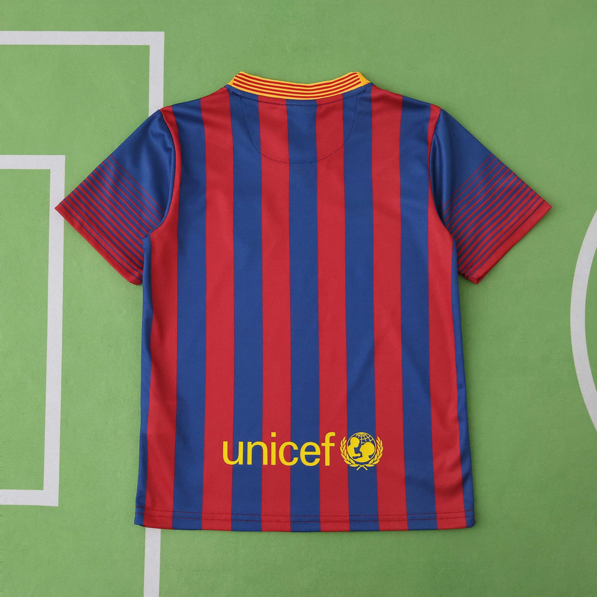 FC Barcelona 2013/14 Home Kit - Retro Edition (Kids) - The Jersey Vault