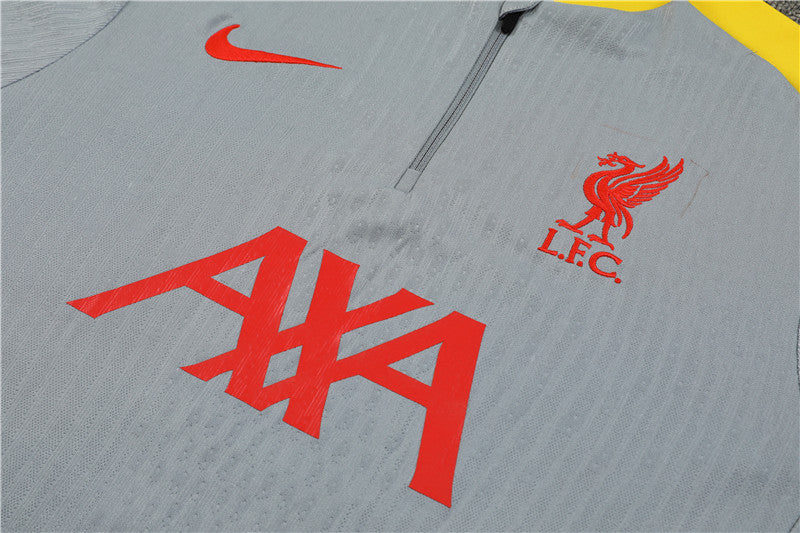 Liverpool 2024/25 Training Tracksuit (Grey & Yellow)