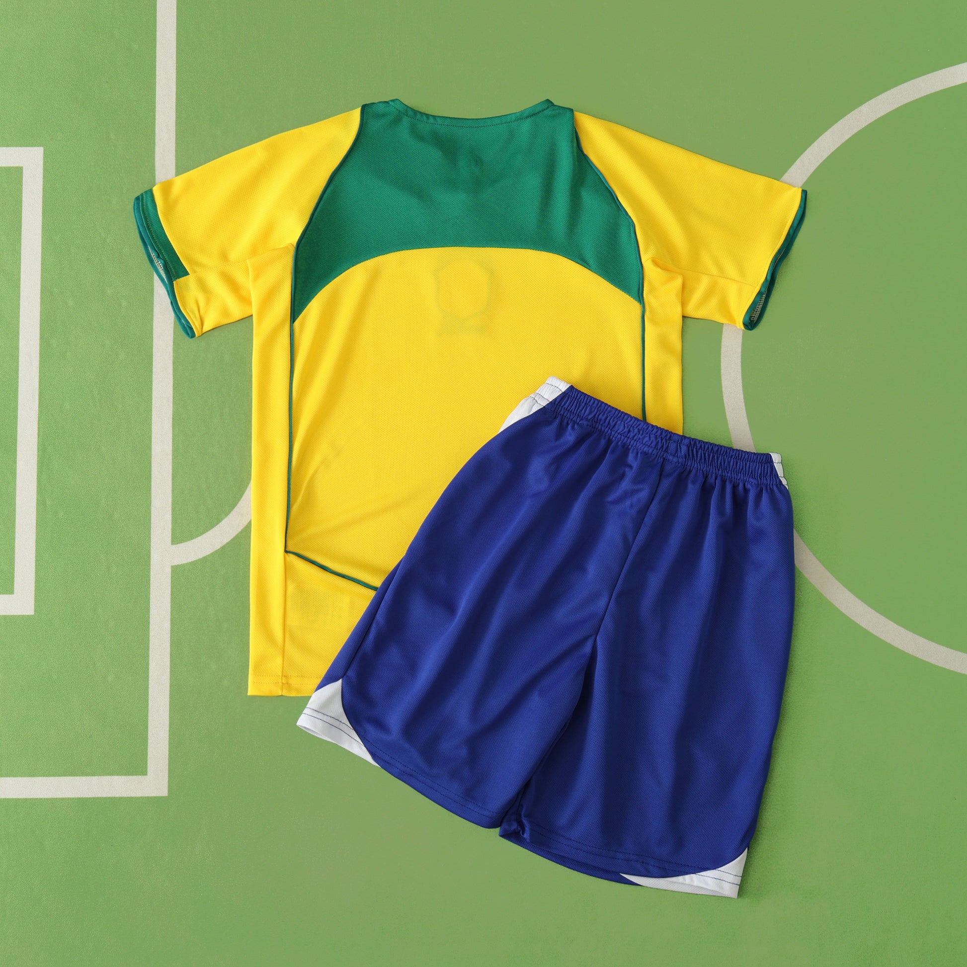 Brazil 2003/04 Home Kit- Retro Edition (Kids) - The Jersey Vault