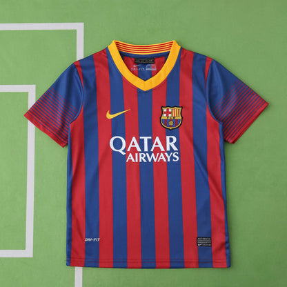 FC Barcelona 2013/14 Home Kit - Retro Edition (Kids) - The Jersey Vault