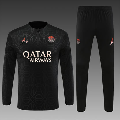Paris Saint Germain 2024/25 Training Tracksuit ( Black )