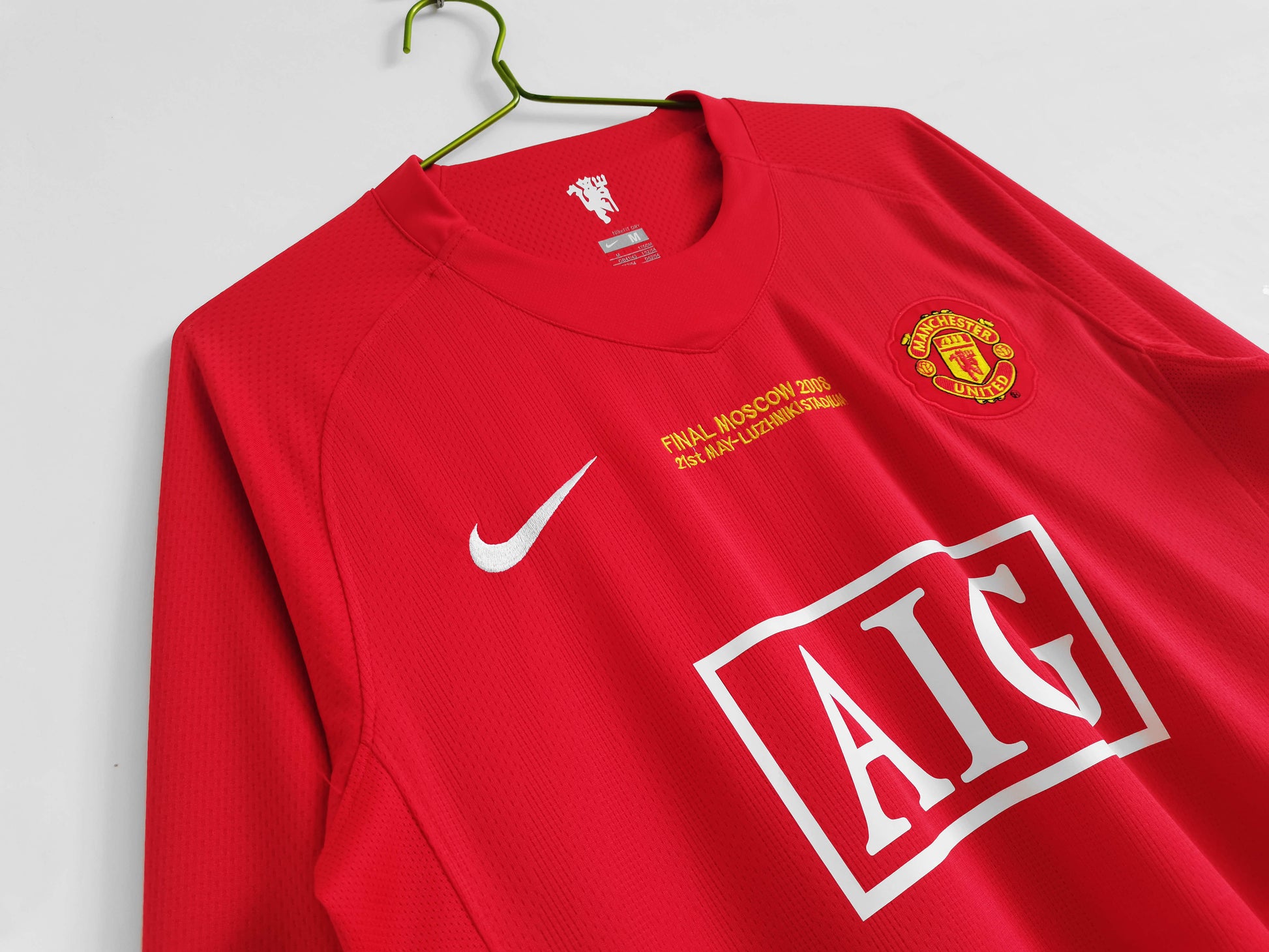 Manchester United 2007/08 Longsleeved Home Jersey - Retro Edition - The Jersey Vault