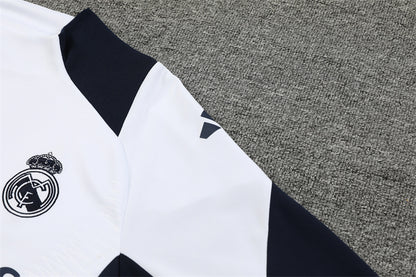 Real Madrid 2024/25 Training Tracksuit (White + Orange #7)