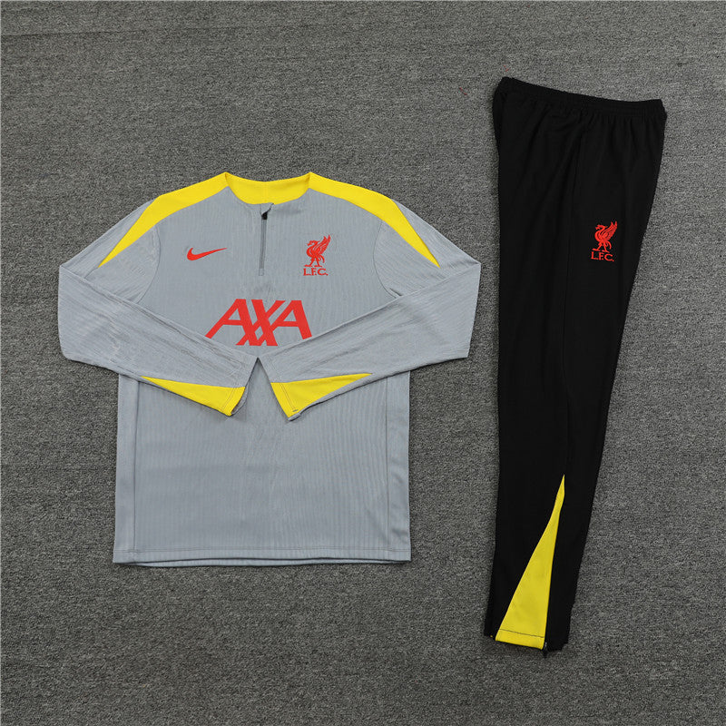 Liverpool 2024/25 Training Tracksuit (Grey & Yellow)