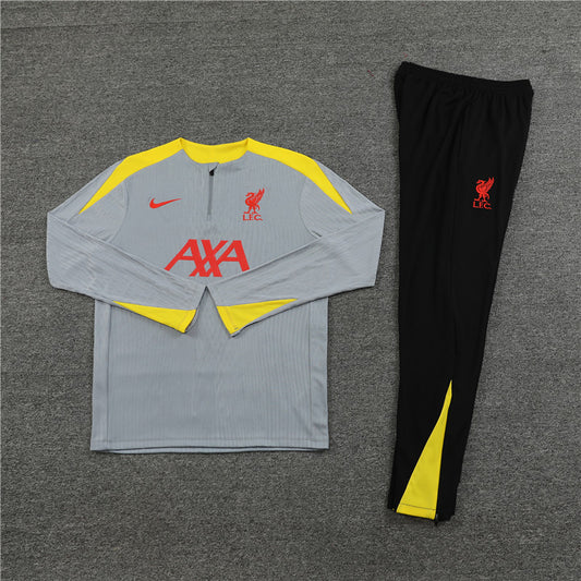 Liverpool 2024/25 Training Tracksuit (Grey & Yellow)