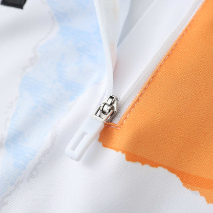 Real Madrid 2024/25 Training Tracksuit (White + Orange)