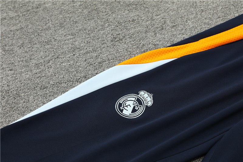 Real Madrid 2024/25 Training Tracksuit (White + Orange #6)
