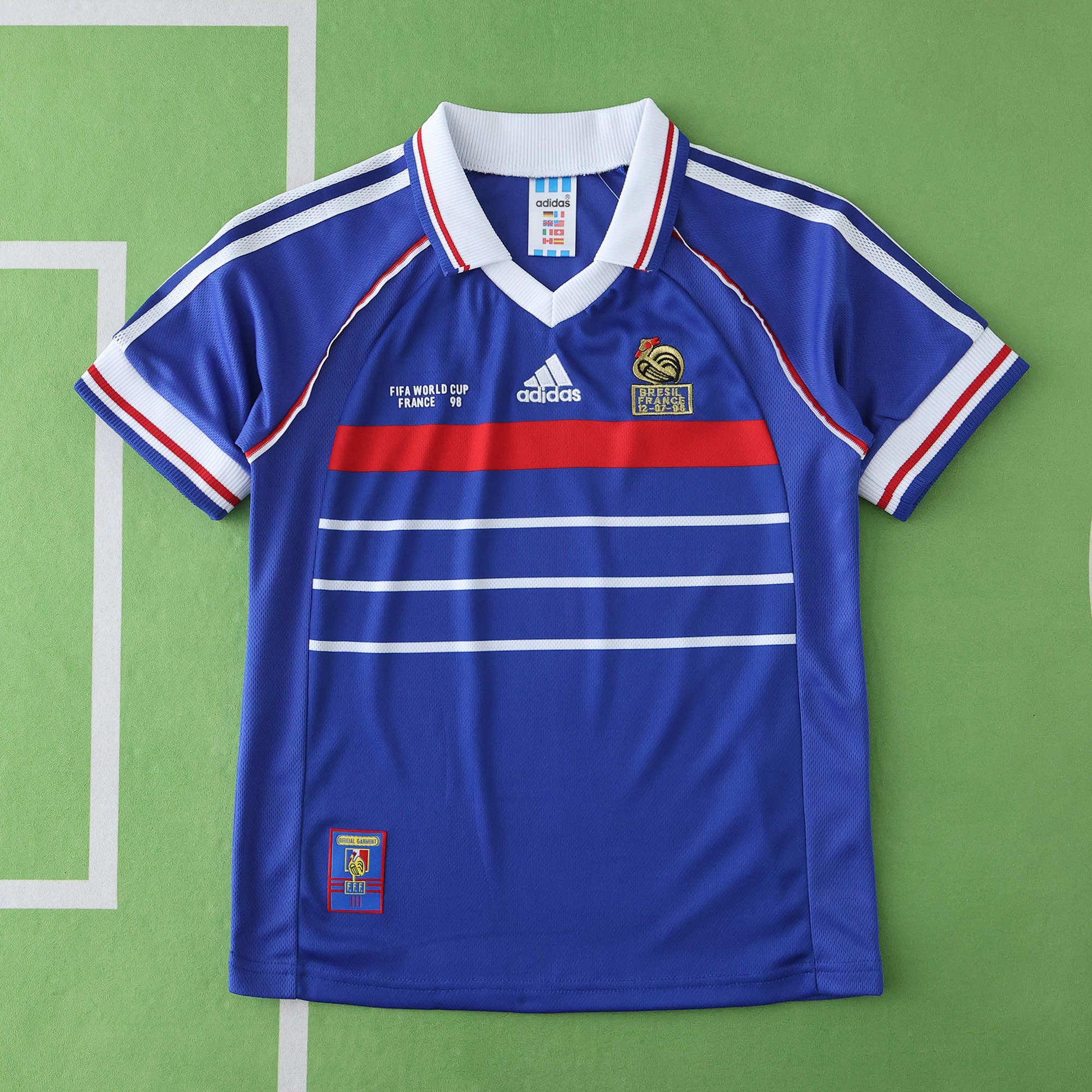 France 1998/99 Home Kit - Retro Edition (Kids) - The Jersey Vault