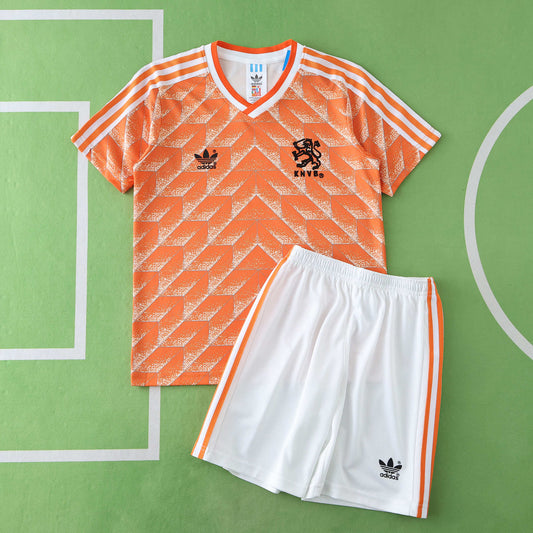 Netherlands 1988/89 Home Kit - Retro Edition (Kids) - The Jersey Vault
