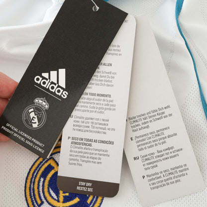 Real Madrid 2017/18 Longsleeved Home Jersey - Retro Edition - The Jersey Vault