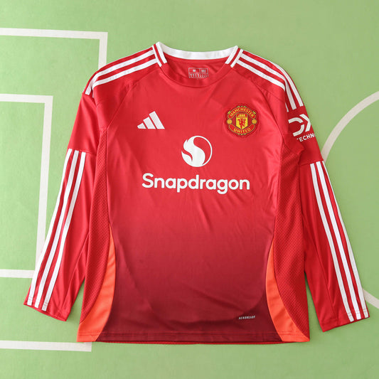 Manchester United 2024/25 Longsleeved Home Jersey - Fan Edition