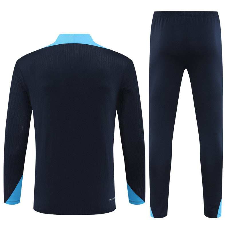 Chelsea 2024/25 Training Tracksuit (Black Blue)