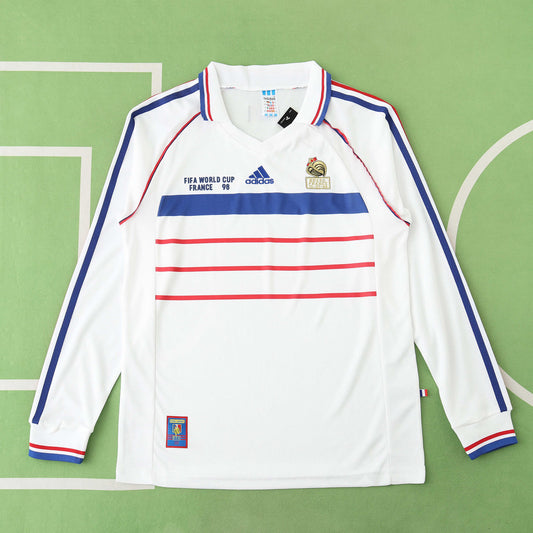 France 1998/99 Longsleeved Away Jersey - Retro Edition - The Jersey Vault