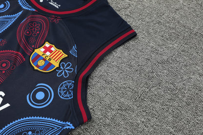 FC. Barcelona 2024/25 Training Vest Tracksuit (black 2)