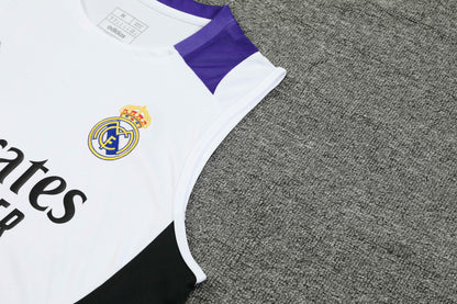 Real Madrid 2024/25 Training Vest Tracksuit (White)