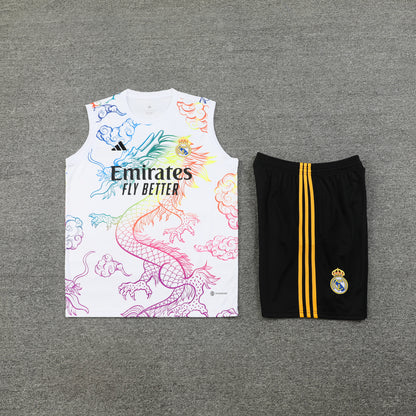 Real Madrid 2024/25 Training Vest Tracksuit (Rainbow white)
