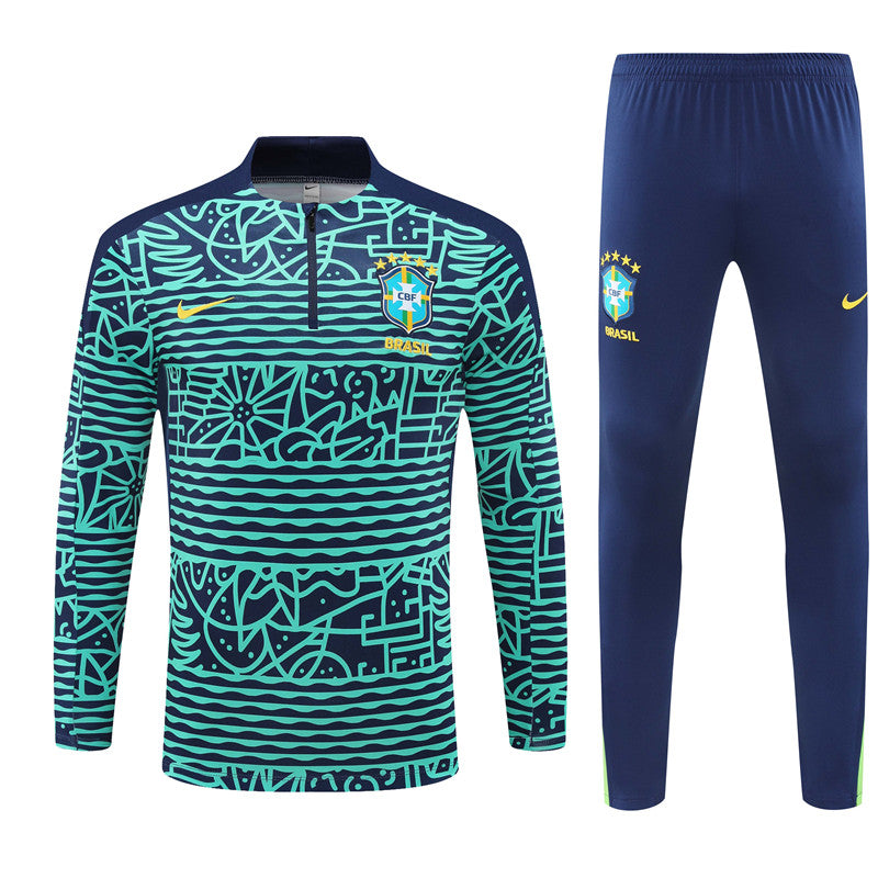 Brazil 2024/25 Training Tracksuit (Lake Blue)