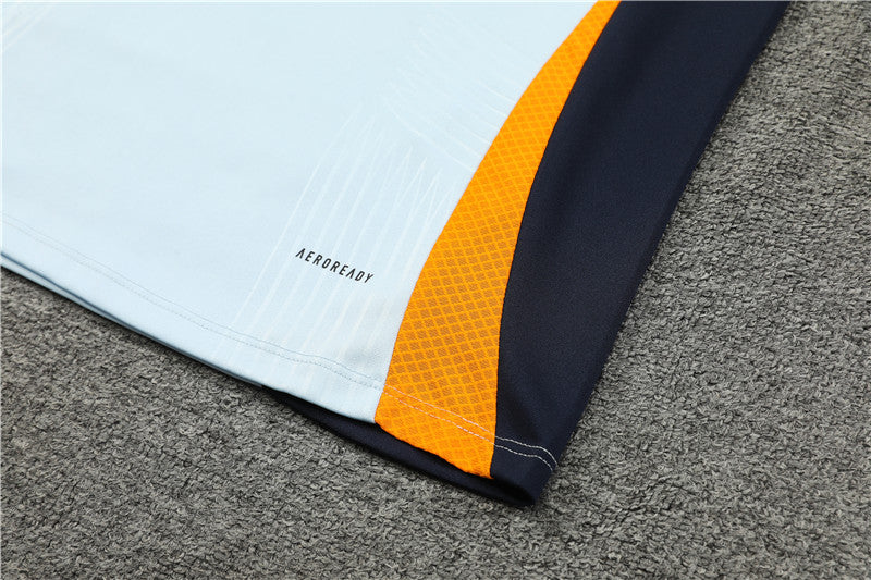 Real Madrid 2024/25 Training Tracksuit (White + Orange #6)